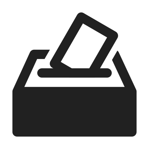 Ic, fluent, vote, filled icon