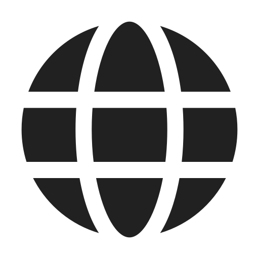 Ic, fluent, globe, filled icon