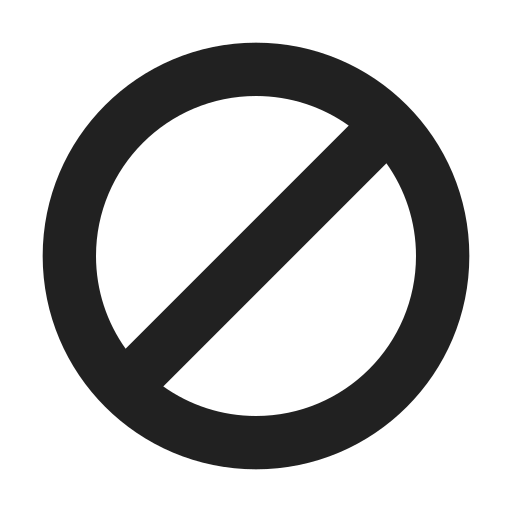 Ic, fluent, prohibited, filled icon