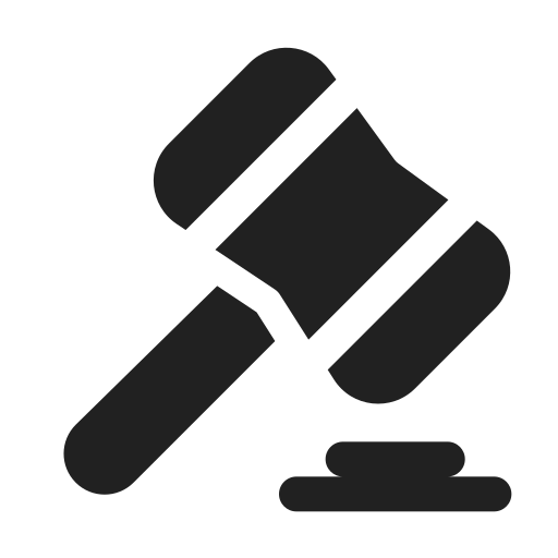 Ic, fluent, gavel, filled icon
