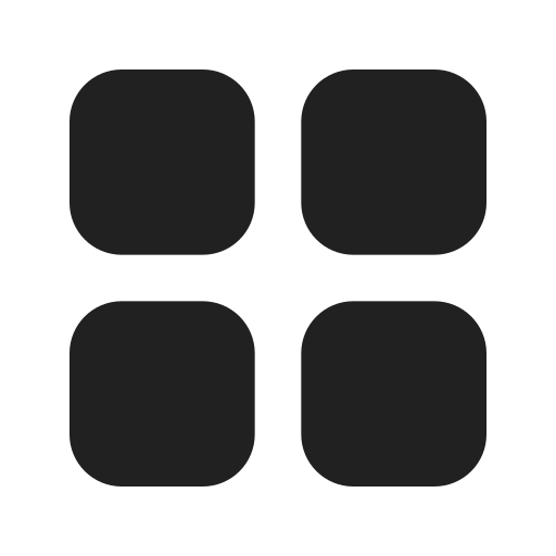 Ic, fluent, grid, filled icon