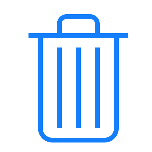Trash, can icon