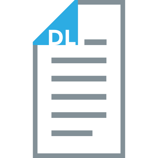 Dl, document, format, page, paper, paper size, printing icon