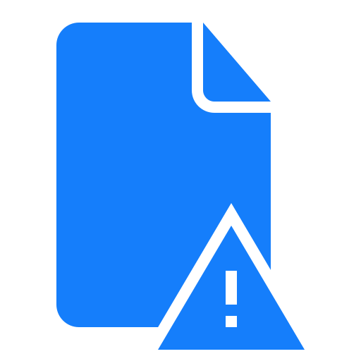 Document, error icon