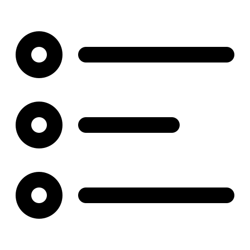 Bullet, editing, list, points, text icon