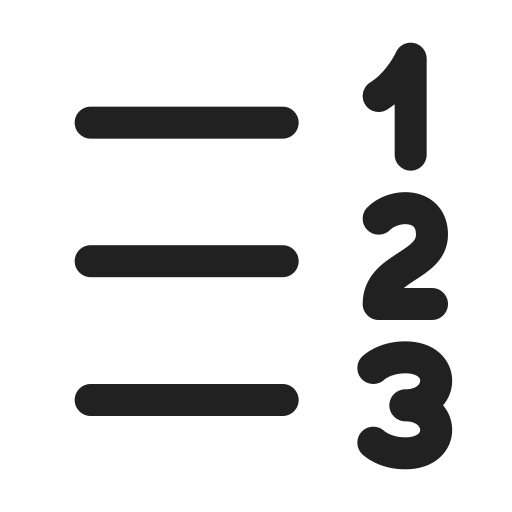 Ic, fluent, text, number, list, rtl, regular icon