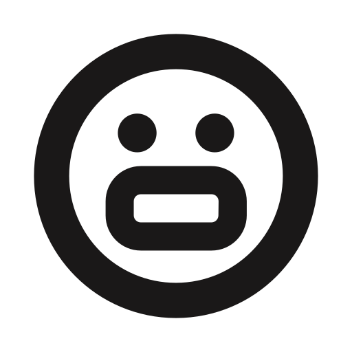 Nervous, teeth, thick lines, emoji, emojis, emoticon, stroke icon