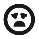 Embarrassed,Sad,Scarred,Shame,Thick lines,Emoji,Emoticon