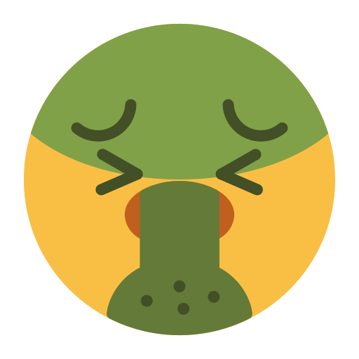 Emoji, emotion, face, feeling, puke icon