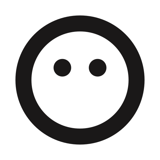 Blank, sealed lips, stare, thick lines, emojis, emoticon, emoticons icon