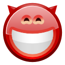 Devilish, face, smiley icon