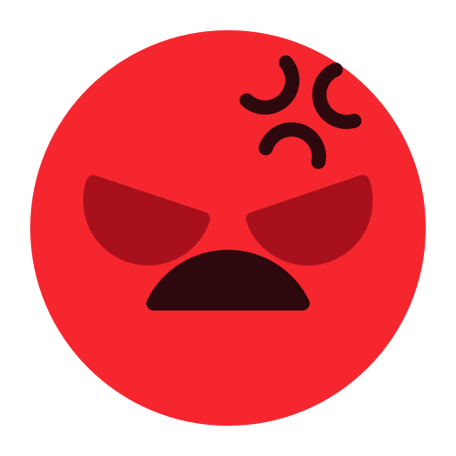 Angry, emoji, emotion, face, feeling icon