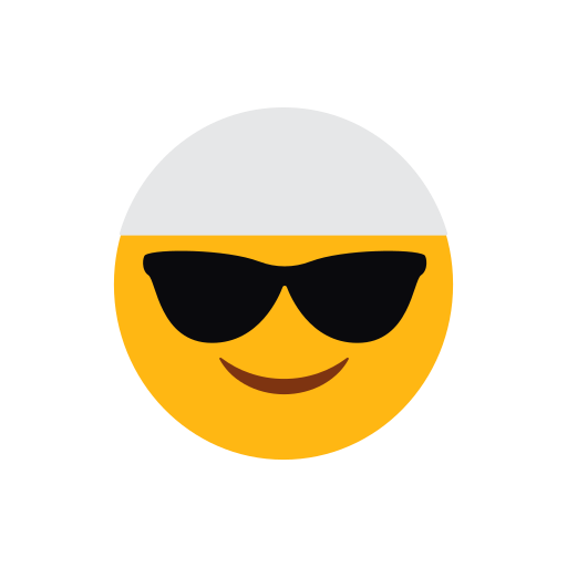 Emoji, face, islam, muslim, smilling face, sunglasses icon