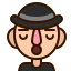 Man with hat emojis icon 64x64