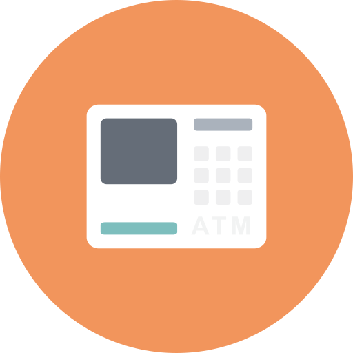 Atm, bank, finance, finantix, machine, money, transaction icon