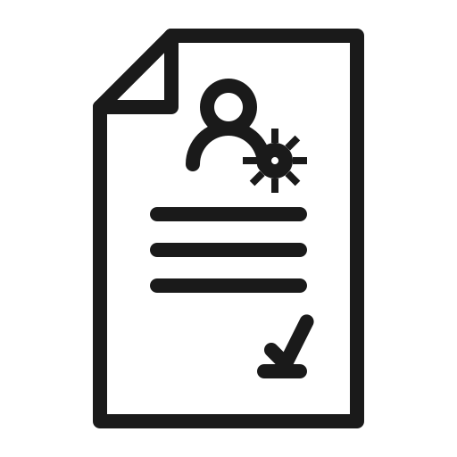 Coronavirus, data, information, paper, person, profile, sheet icon