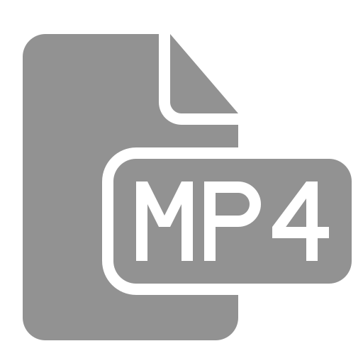 Mp4, document, file icon