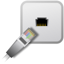Emblem, ethernet, shared icon