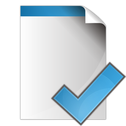 Document, check, ok, yes icon