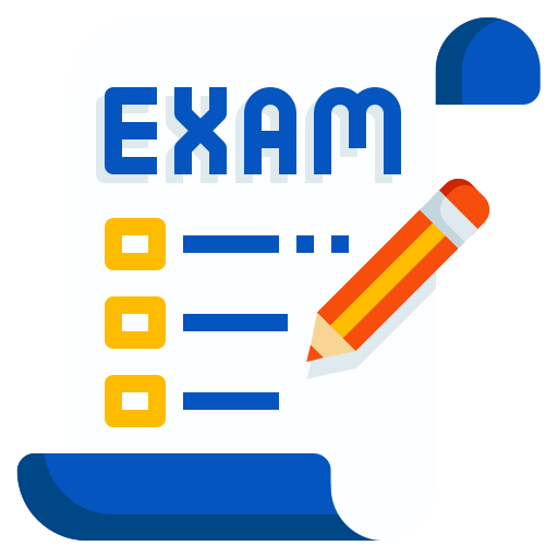 Test, checklist, online learning, education, online, exam icon