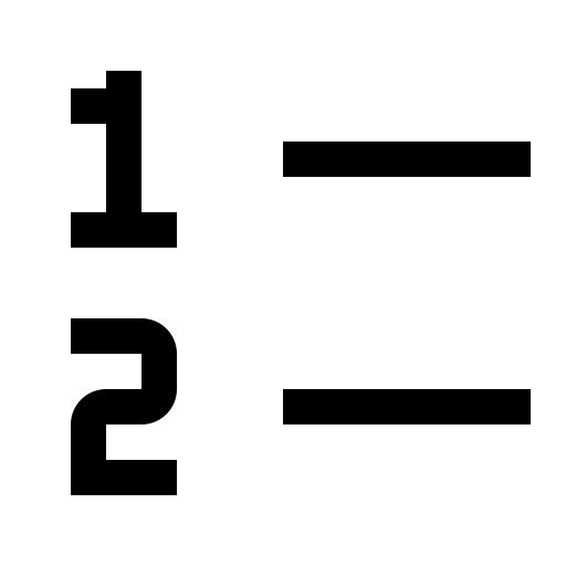 List, numbered icon