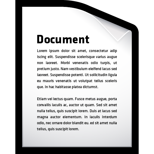 Document, file, word icon
