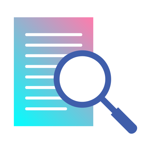 Analyzing, business, data analysis, information, research, review, statistics icon