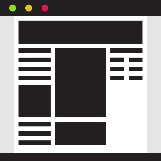 Browser, content, page, web page, website icon