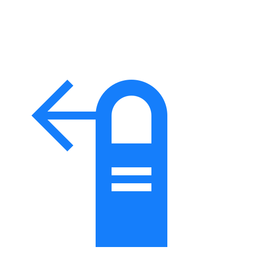 Finger, left, swipe icon