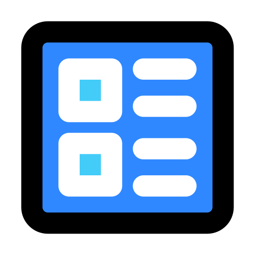 View, grid, list icon