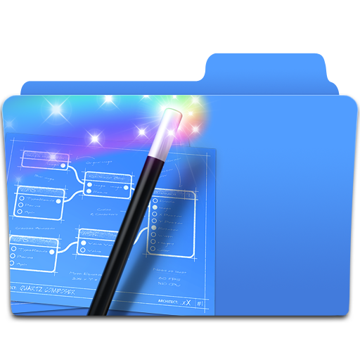 Composer, folder, magic, quartz icon