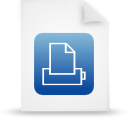 Blue, document, file, paper icon