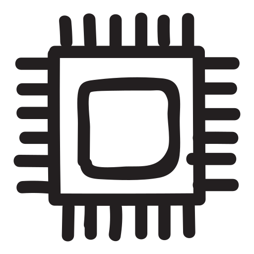 Chip, computer, cpu, device, frequency, microchip, processor icon