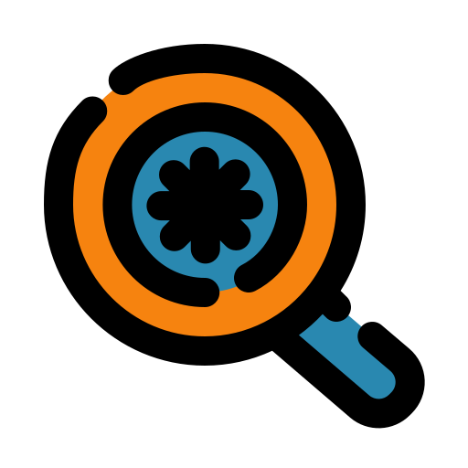 Research, loops, laboratory, chemistry icon