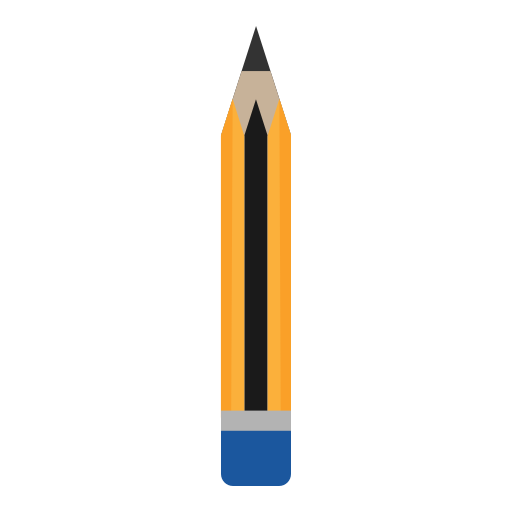 Draw, education, eraser, pencil, school icon