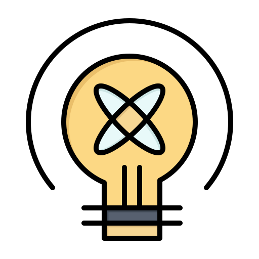 Bulb, education, idea, light icon