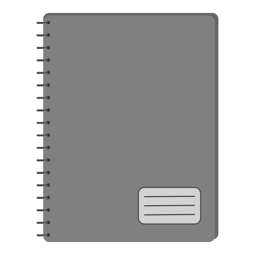Copybook, education, notebook, notes, school icon