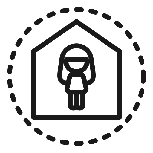 Coronavirus, covid, home, protection, quarantine, safe, stay icon