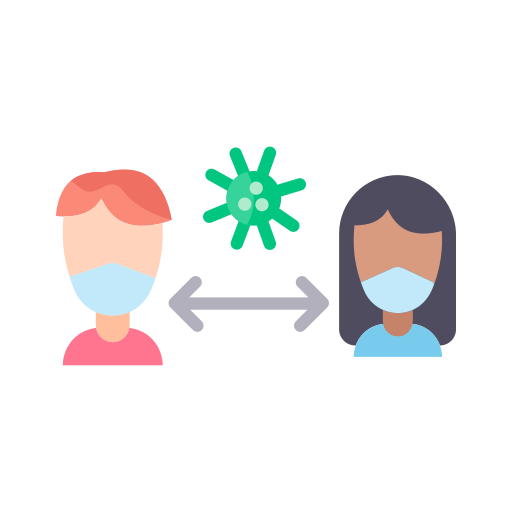 Coronavirus, covid, distance, people, quarantine icon