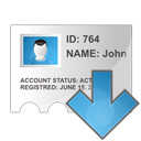 Profile,Download,Down,Arrow ok 