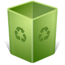 Empty, recycle bin, trash icon
