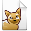 Cat, file, document icon