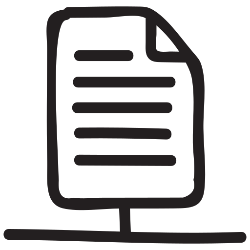 Column, document, file, format, page, share, social icon