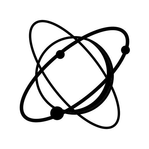 Atom, lab, physics, science icon