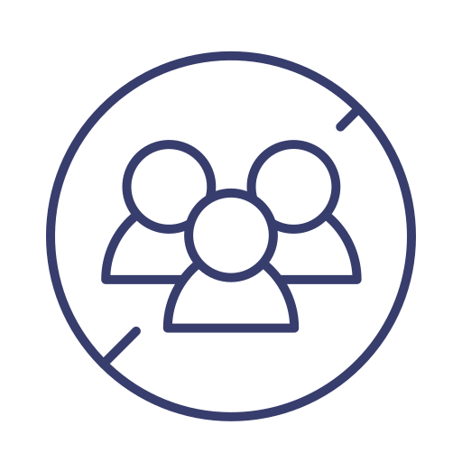 Avoid crowd, coronavirus, covid-19, prevention icon