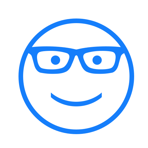 Glasses, face icon