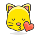 Cat,Face,Kissing