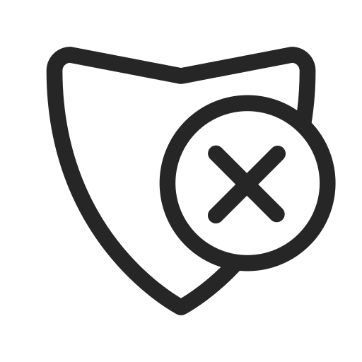 User, interface, shield, protection, ui, security, safety icon