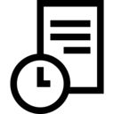 file,clock,document,files and folders,communications,archive,wait