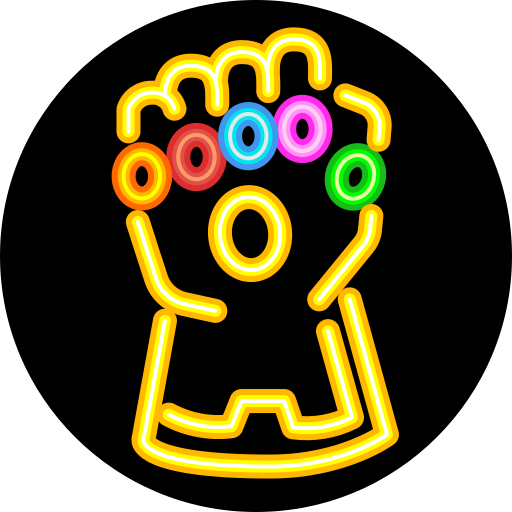 Gauntlet, infinity, stone, superhero, villain icon